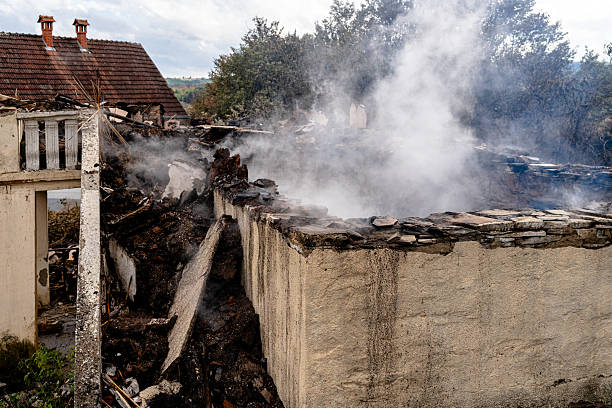 Professional Fire Damage Restoration technician working in Tampa, FL